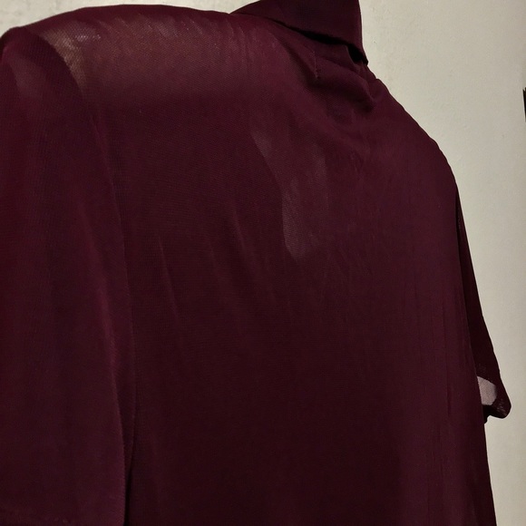 Adele & May Burgundy Sheer Top🌺 - Picture 7 of 13